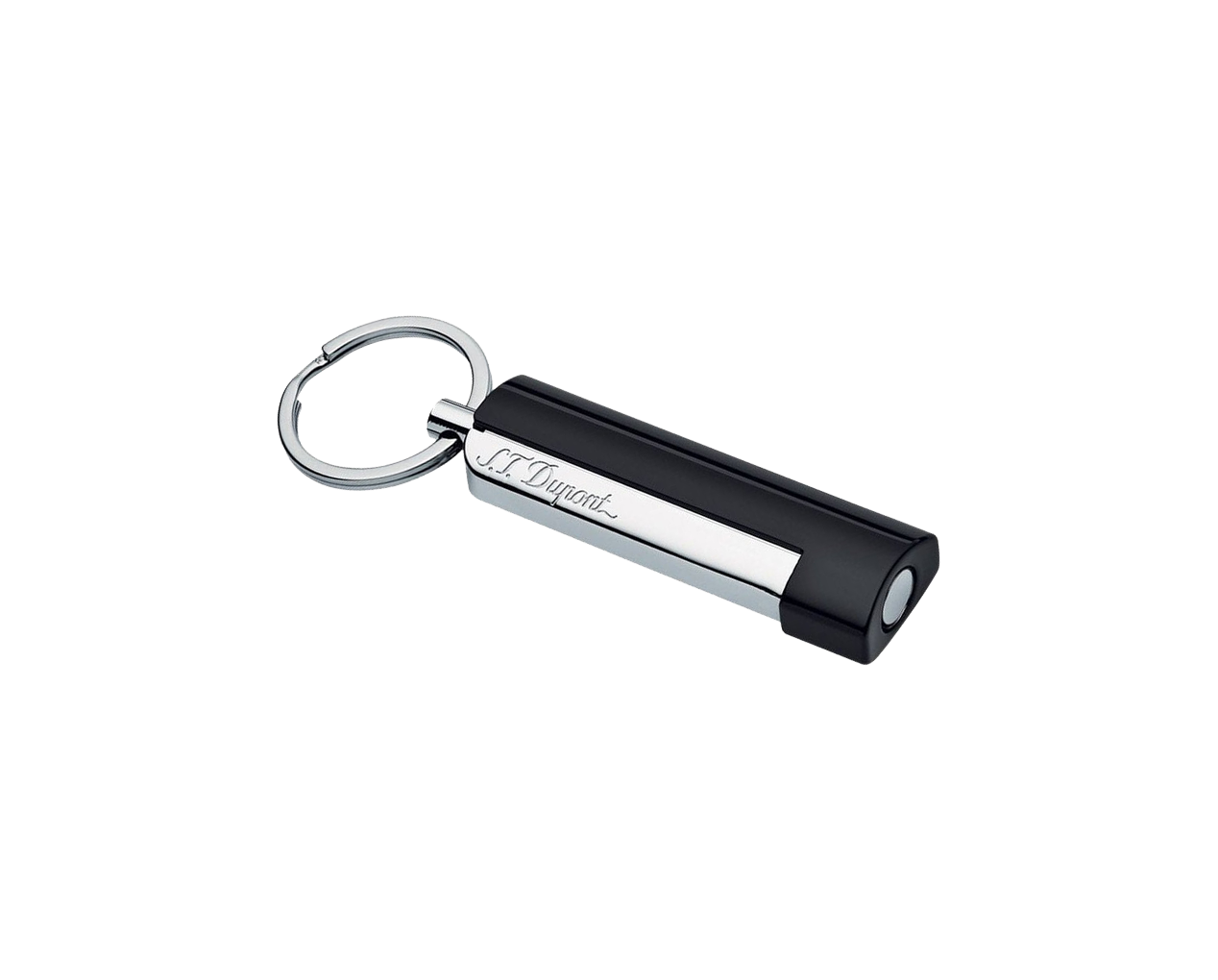 Black and chrome cigar cutter keyring - Luxury Lighter | S.T. Dupont