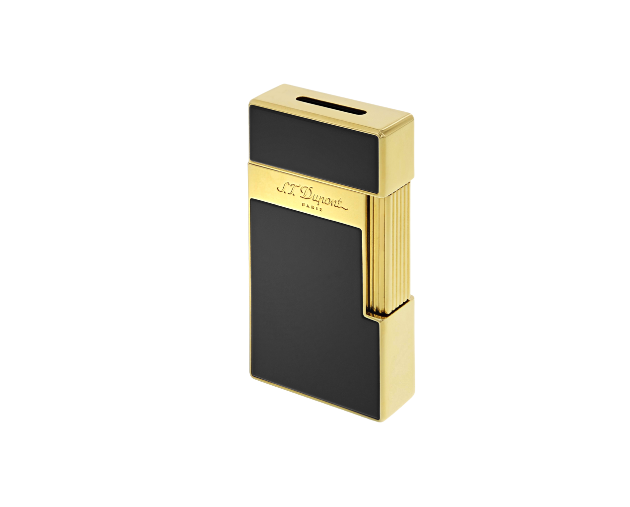 Biggy Golden Shiny Black Lacquer Luxury Lighter S.T. Dupont