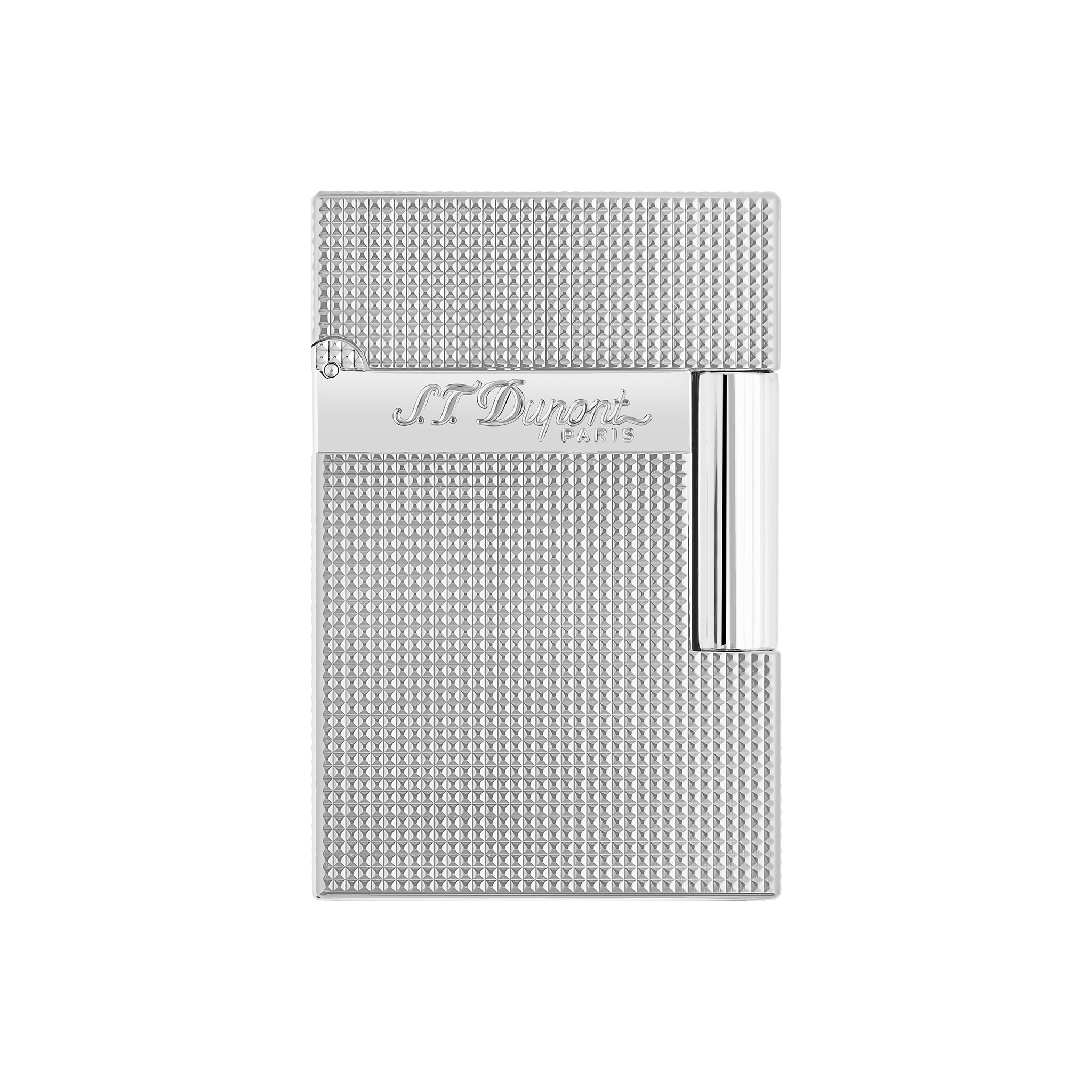 Line 2 Small Microdiamond Head Palladium Lighter - Luxury Line 2 Small Microdiamond Head Palladium Lighter - Luxury