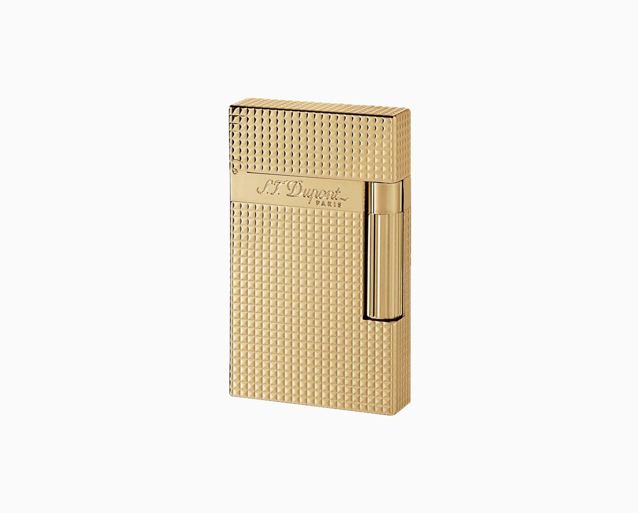 Diamond point lighter with gold finish - Luxury lighter | S.T. Dupont
