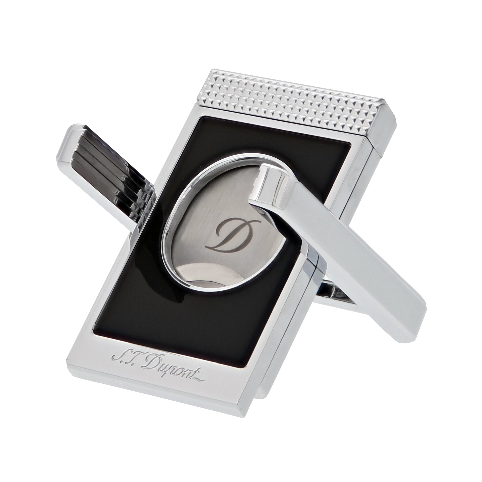 Black chrome cigar cutter stand - Luxury Lighter | S.T. Dupont