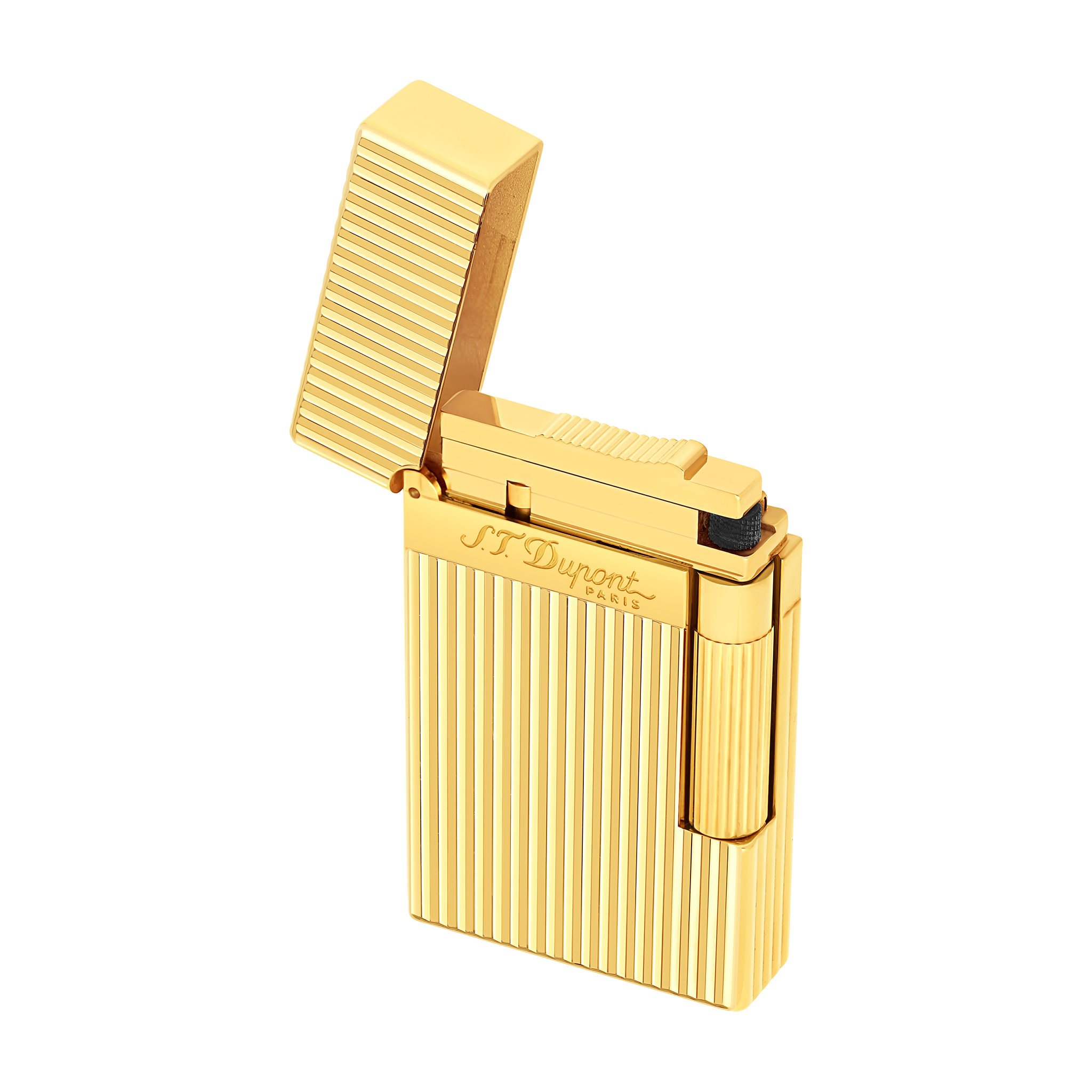 Lighter with yellow gold finish - Luxury lighter | S.T. Lighter with yellow gold finish - Luxury lighter | S.T.