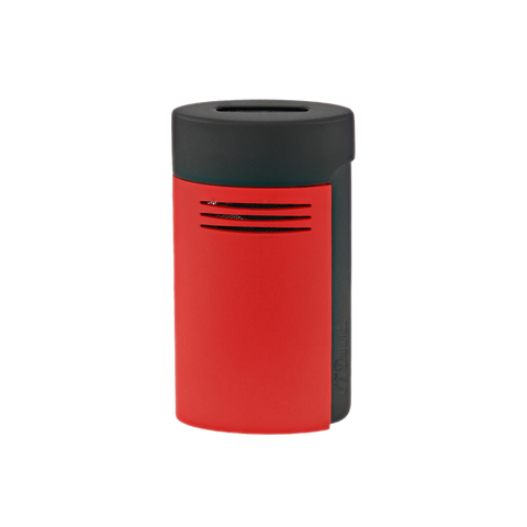 Matte black and red S.T. Dupont Megajet wide-flame torch lighter