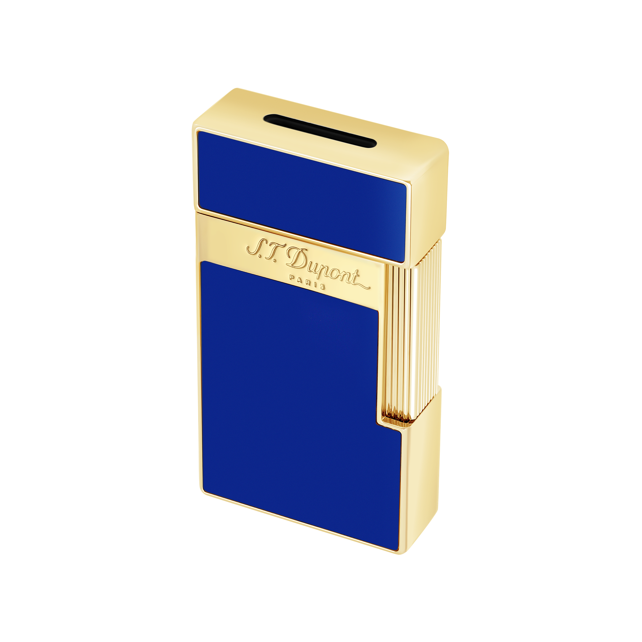 Biggy Shiny Blue Lacquer - Luxury Lighter | S.T. Dupont – S.T.