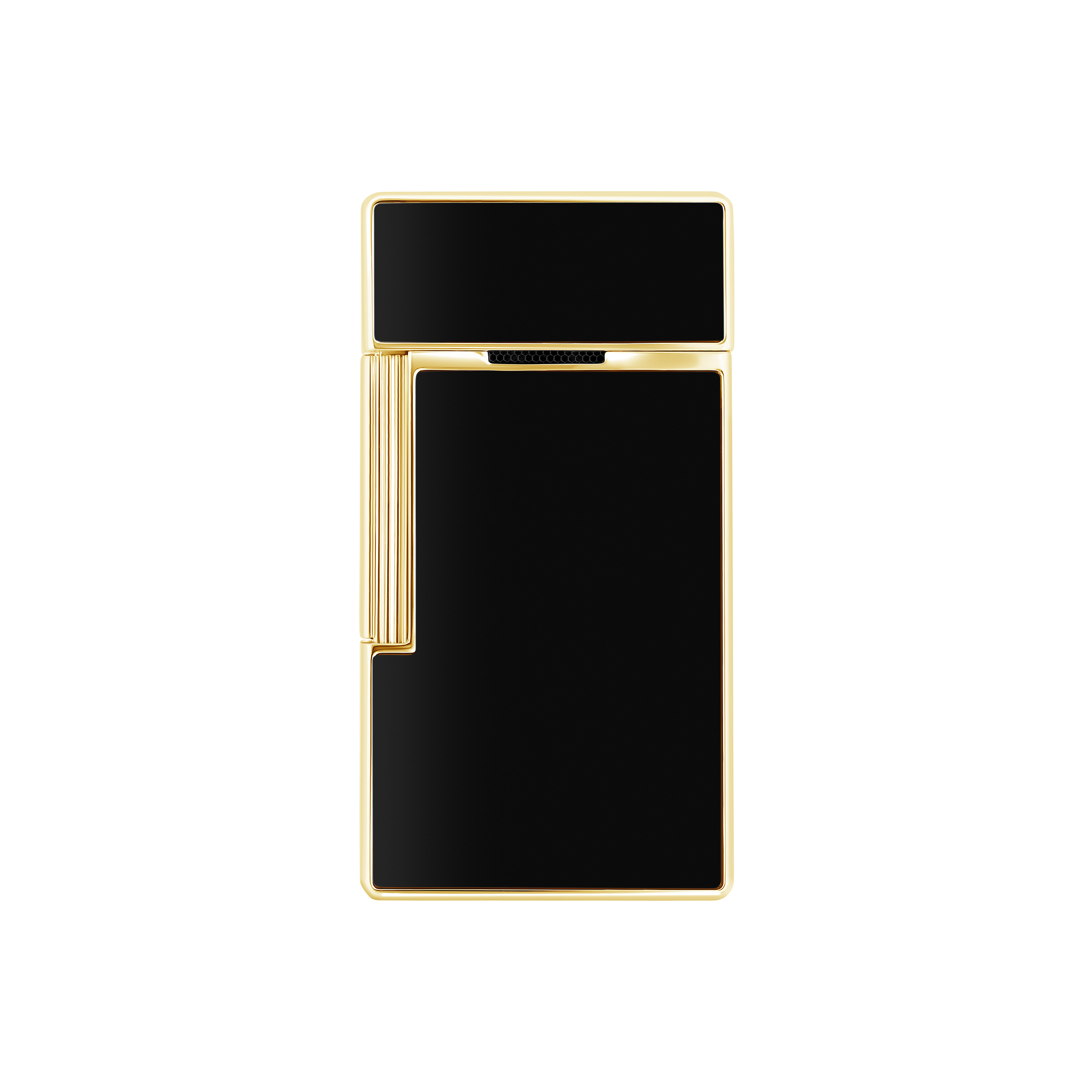 Biggy Golden Shiny Black Lacquer - Luxury Lighter | S.T. Biggy Golden Shiny Black Lacquer - Luxury Lighter | S.T.