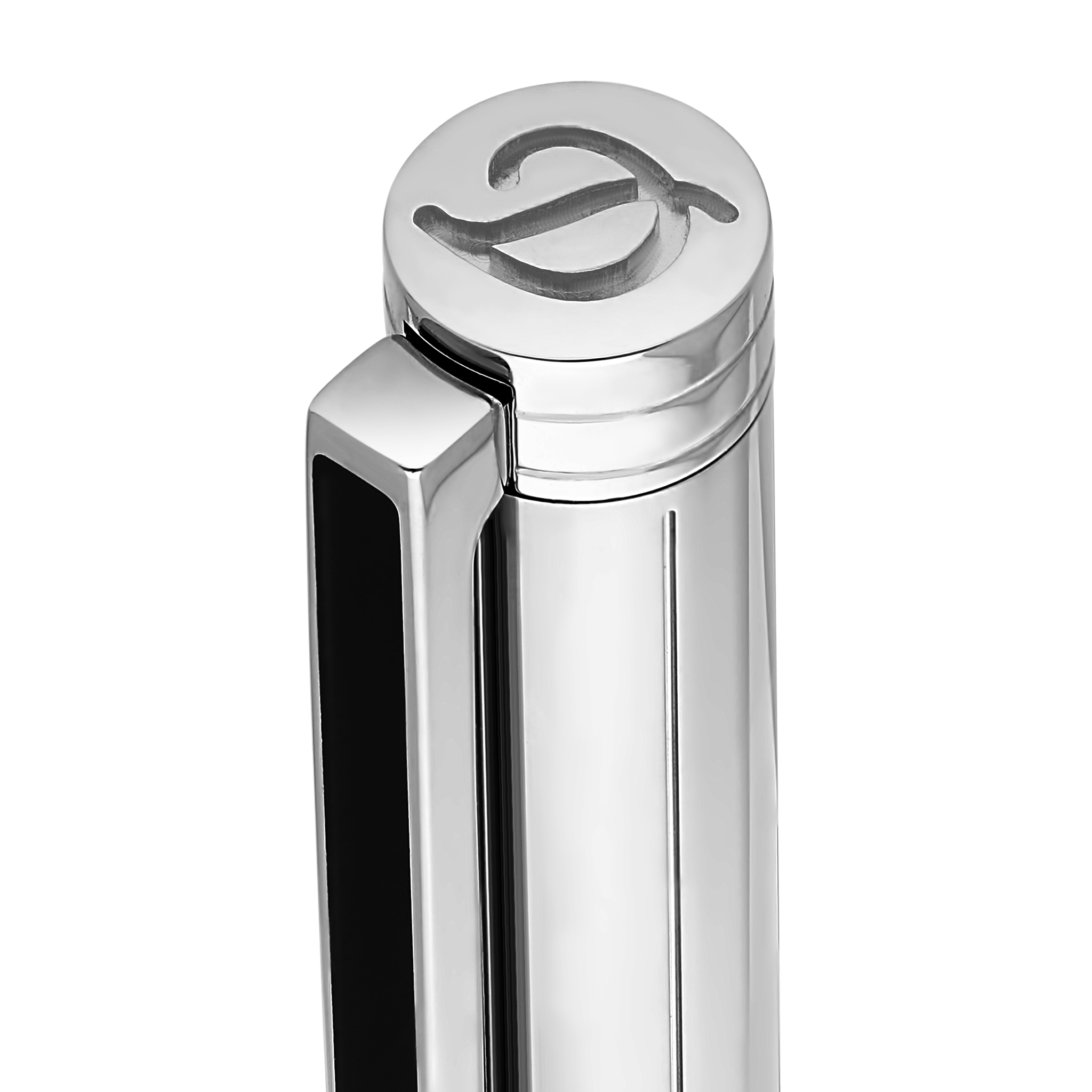 Classique brushed silver ballpoint pen. Luxury writing instrument Classique brushed silver ballpoint pen. Luxury writing instrument