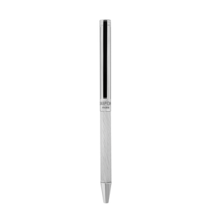 Classique silver guilloche ballpoint pen. Luxury writing
