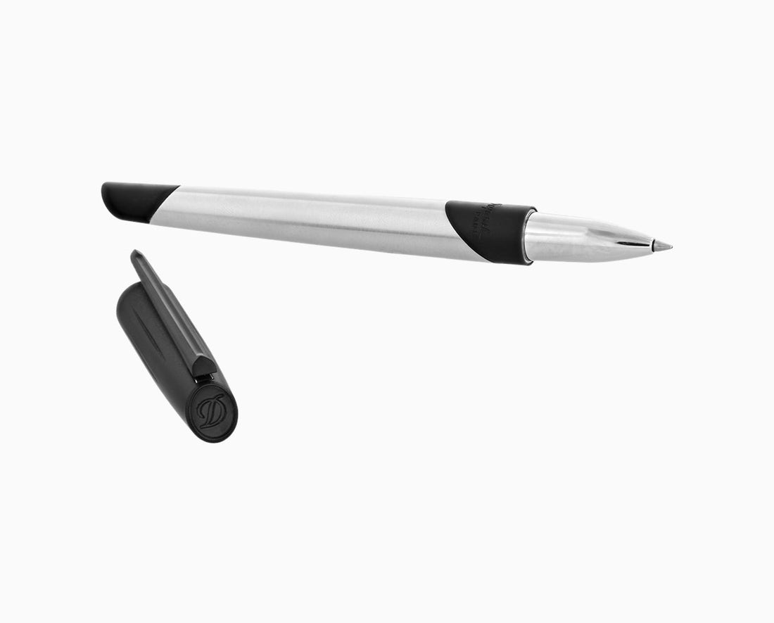 売れ済特注 New Dupont 410687 Black Elysee Rollerbal Pen White Black Pl 筆記用具 