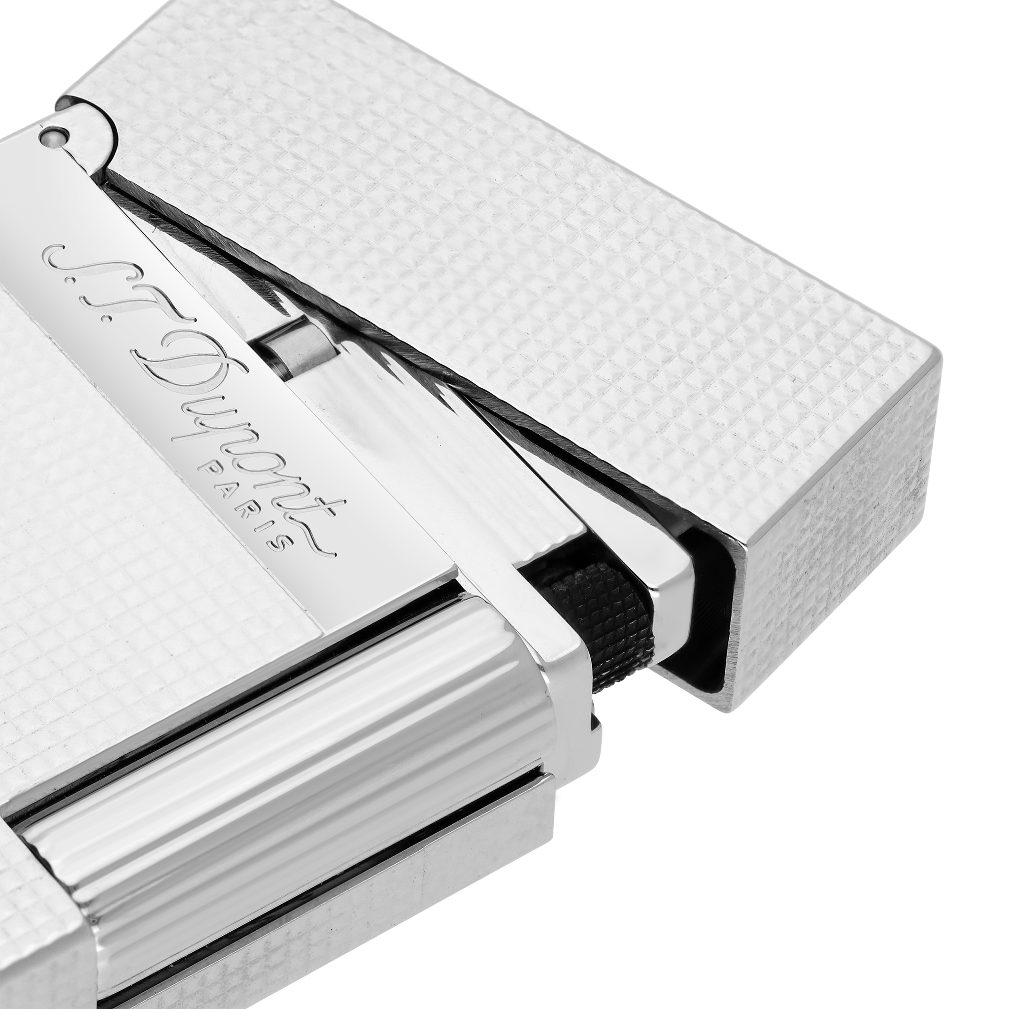 Line 2 Small Microdiamond Head Palladium Lighter - Luxury Lighter Line 2 Small Microdiamond Head Palladium Lighter - Luxury Lighter