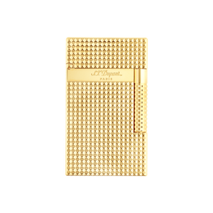 デュポン S.T. Dupont New Le Grand Dupont Yellow Gold Diamond Head Lighter - Perfect