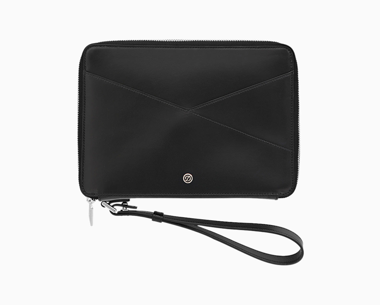 Line D black leather case for 10 pens