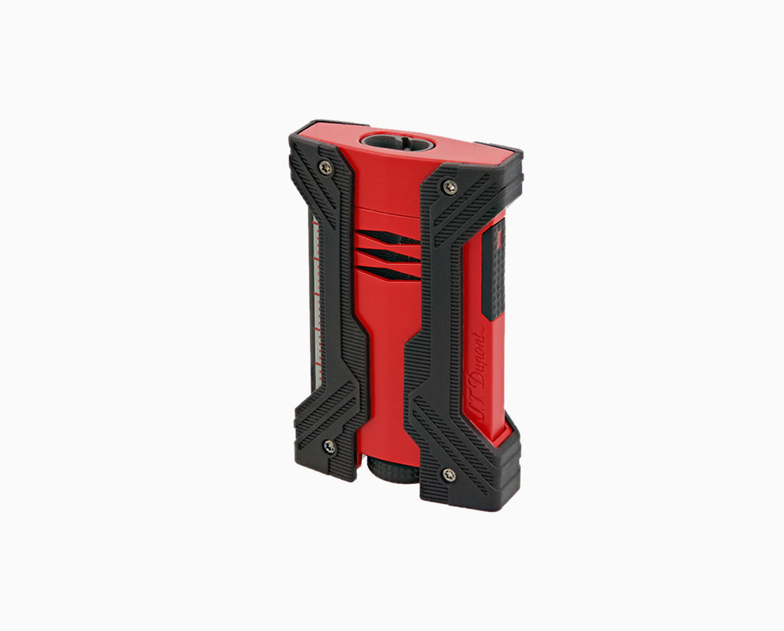 Defi Xxtreme mat black and red lighter - Luxury Lighter | S.T. Dupont