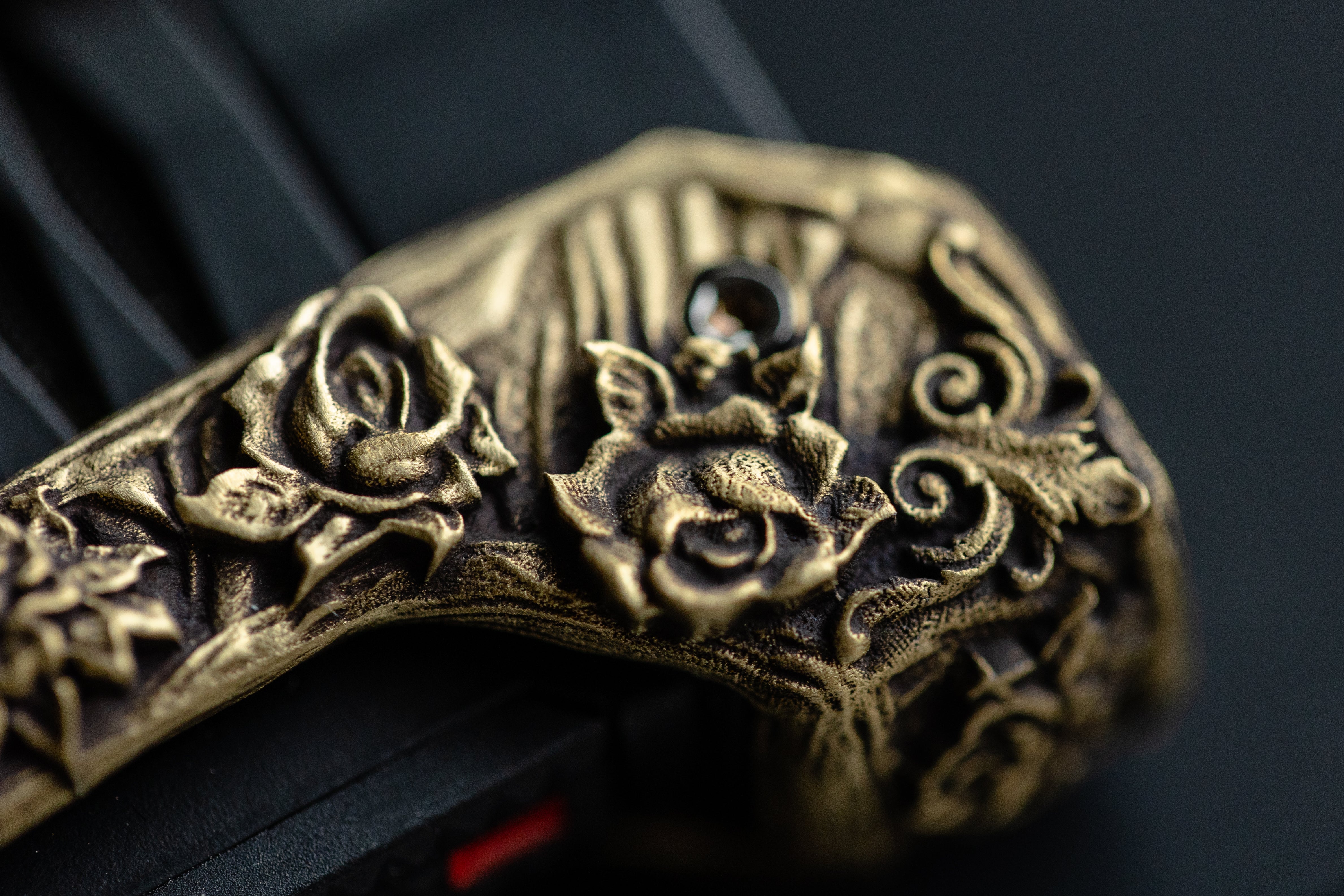 Defi XXtreme Haute Creation Skull & Roses - Yellow Brass