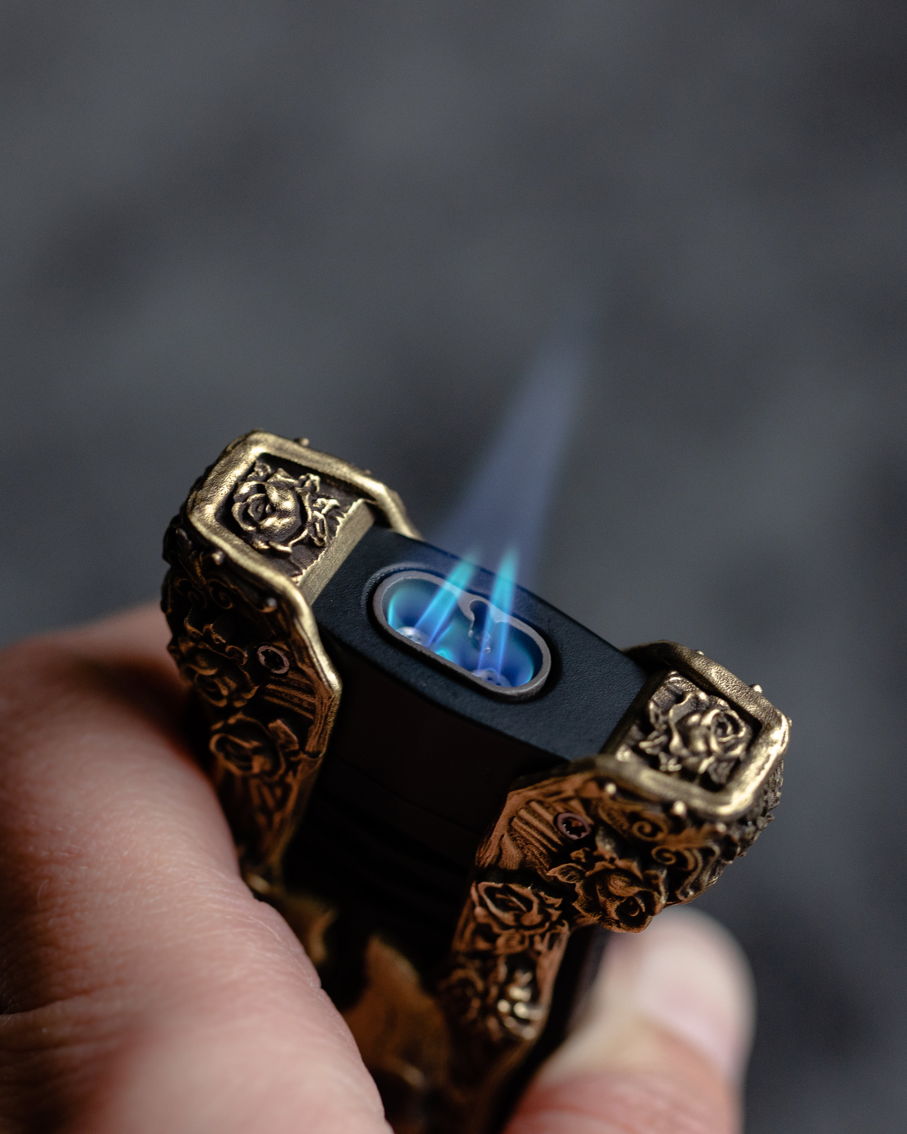 Defi XXtreme Haute Creation Skull & Roses - Yellow Brass