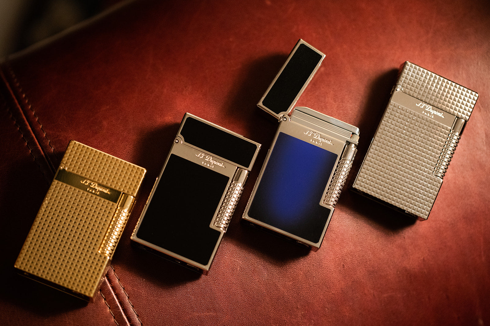 New Le Grand Black Lacquer And Palladium Lighter - Luxury lighters | S.T. Dupont