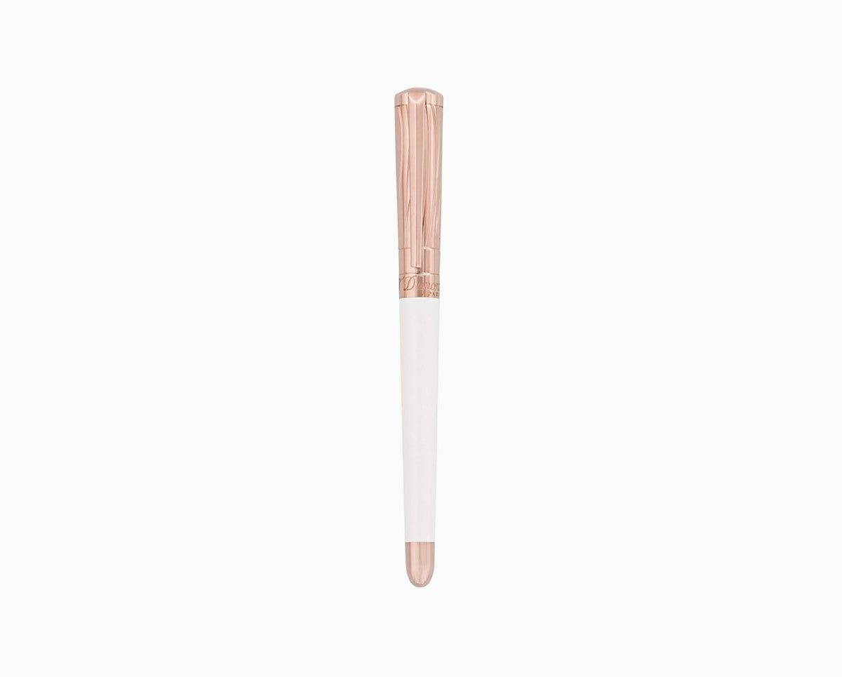 Liberté white lacquer and rose gold fountain pen