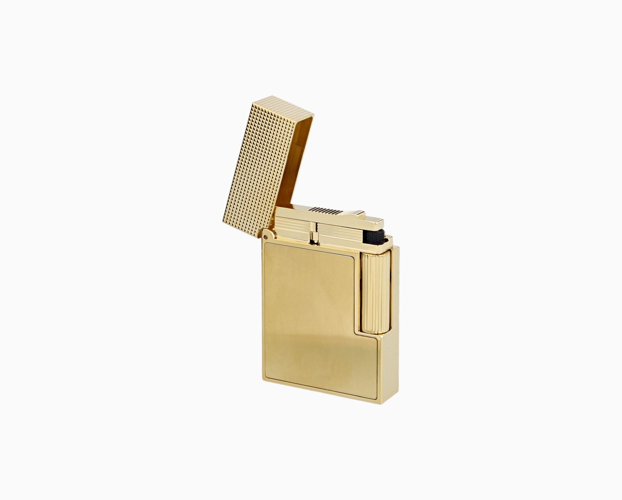 Line 2 Lighter Small Dupont Luxury - Gold | Lighter Brushed S.T. Yellow